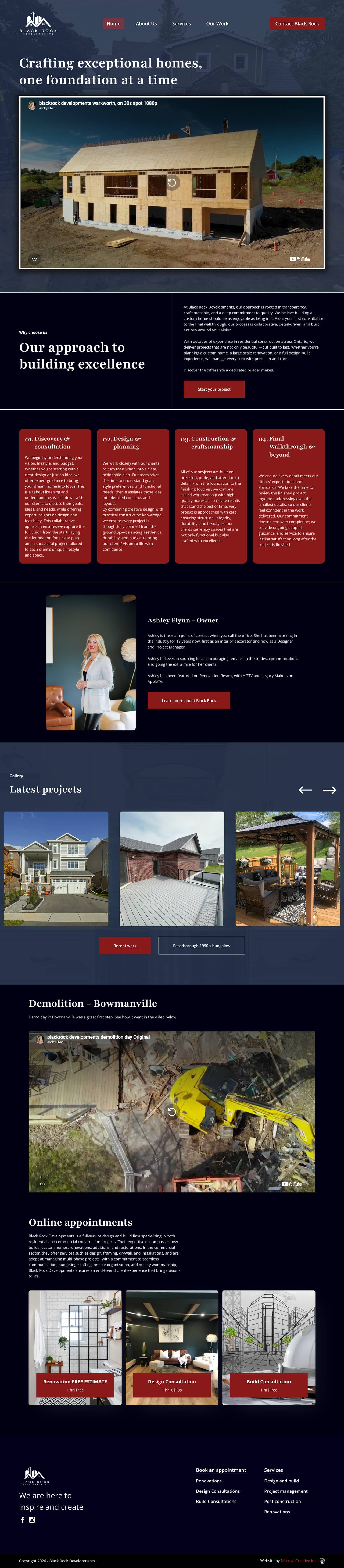 Black Rock Developments website screenshot